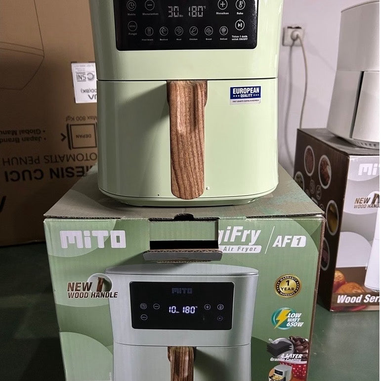 Mito Air Fryer Digital AF1 WOOD SERIES Kapasitas 4 Liter 650 Watt
