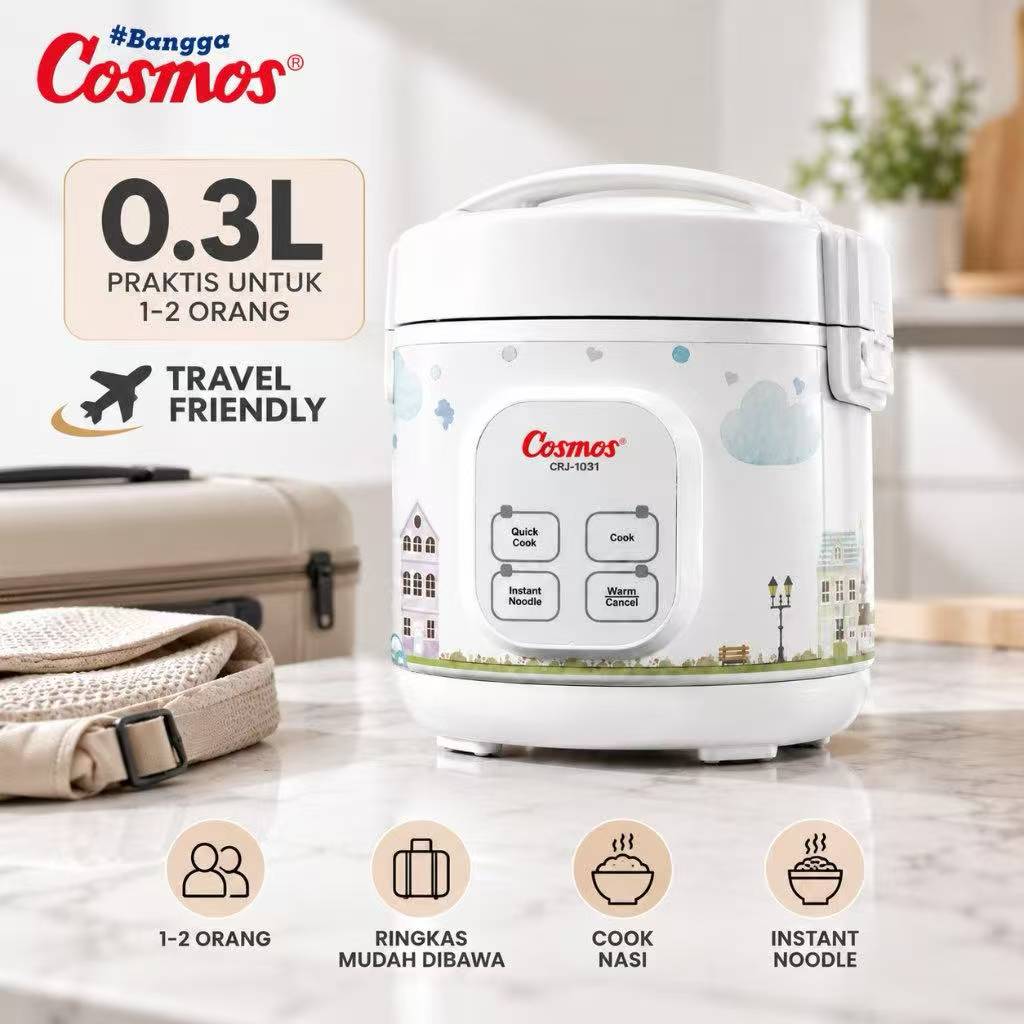 Cosmos Rice Cooker Mini Digital 4in1 CRJ-1031 - 0.3 L
