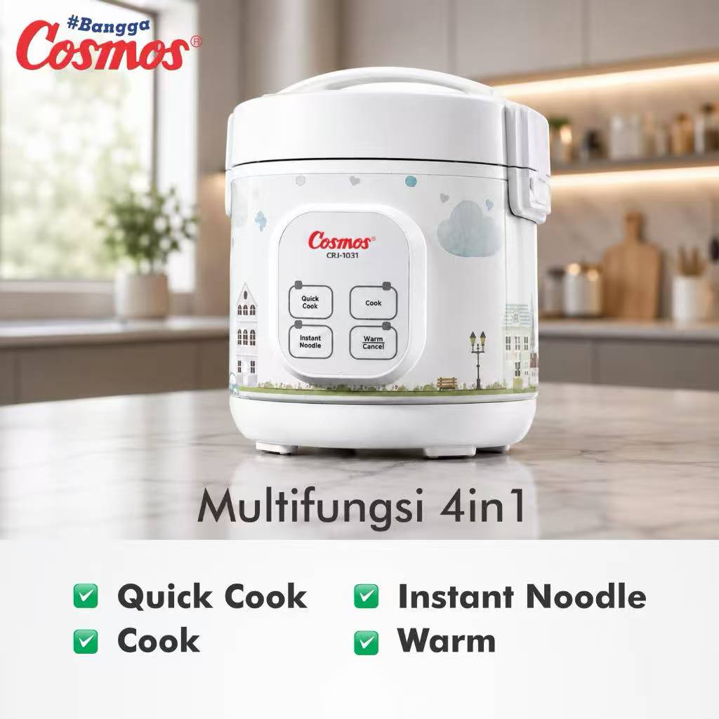 Cosmos Rice Cooker Mini Digital 4in1 CRJ-1031 - 0.3 L